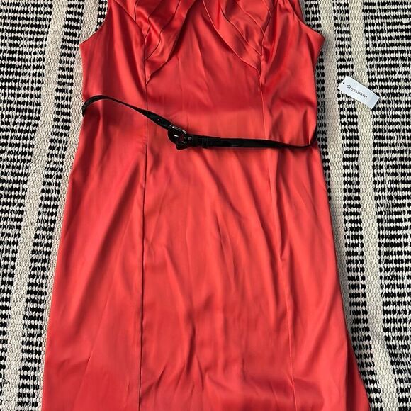 Dressbarn Size 16 Deep Orange Sheath Sarin Dress NWT - Picture 3 of 7